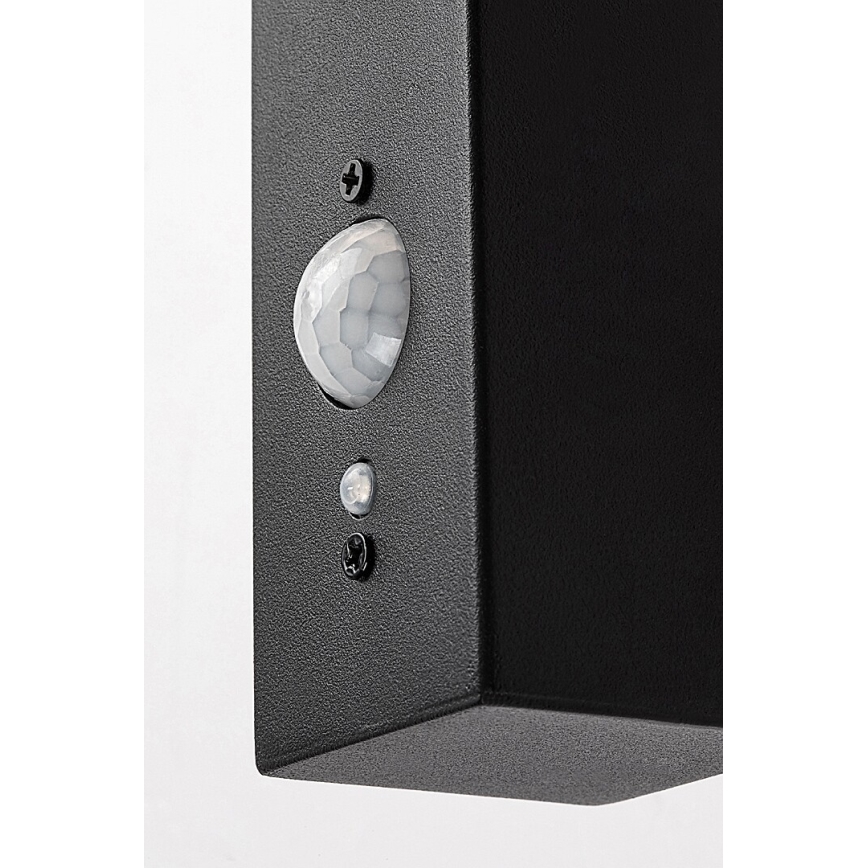 Rabalux - LED Solar Wandlamp met sensor LED/4W/230V IP44 zwart 2200 mAh