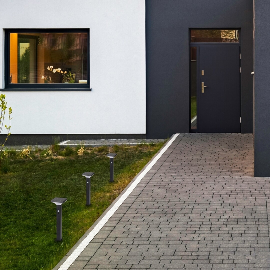 Rabalux - LED Zonne-energie lamp met sensor LED/4W/3,7V IP44 zwart 2200 mAh