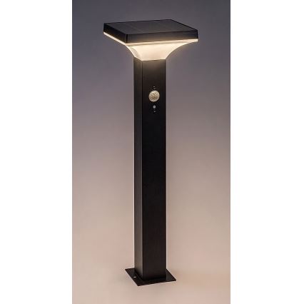 Rabalux - LED Zonne-energie lamp met sensor LED/4W/3,7V IP44 zwart 2200 mAh