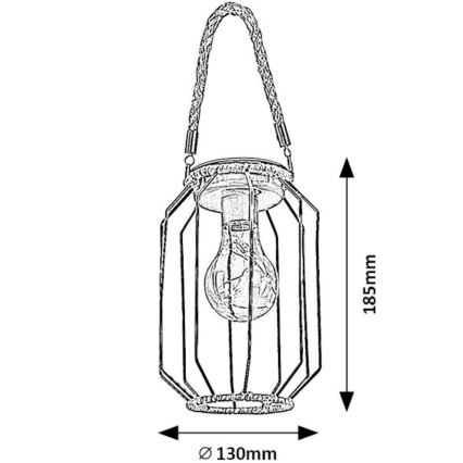 Rabalux - Lampe solaire SLUIS LED/0,2W/1,2V IP44