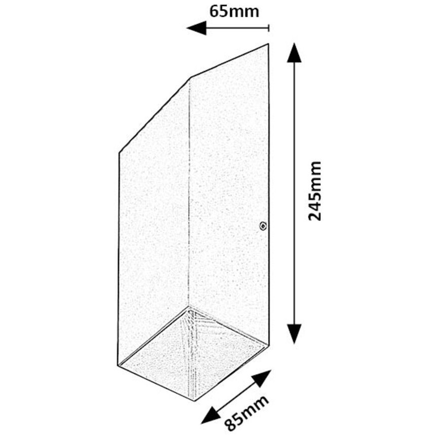 Rabalux - Applique murale extérieure LED/10W/230V IP54 anthracite