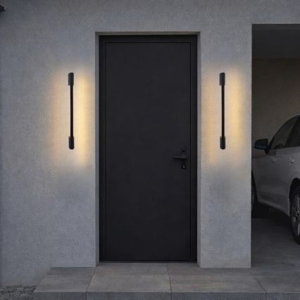 Rabalux - Applique murale d'extérieur LED, 8 W, 230 V, IP54, 59,5 cm, noire