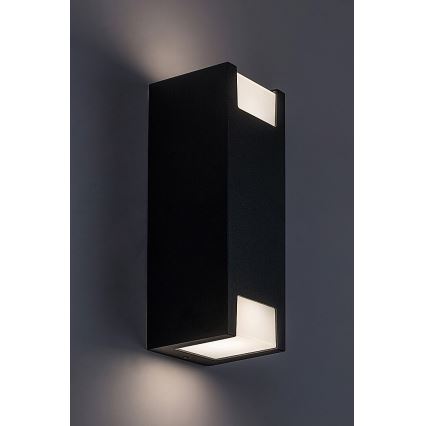 Rabalux - Wandlamp voor buiten 2xGU10/7W/230V IP44 zwart