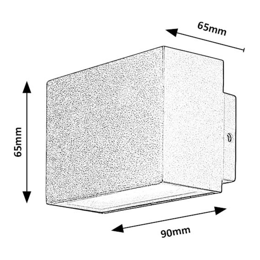 Rabalux - Applique murale extérieure LED/7W/230V IP54 noir