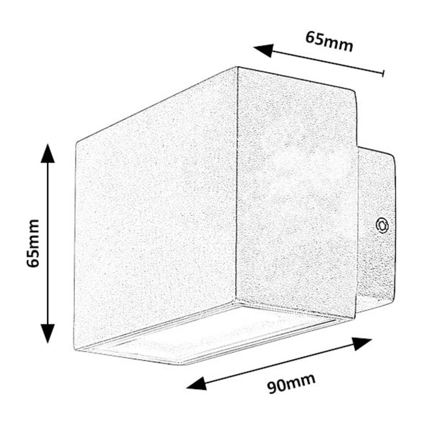 Rabalux - Applique murale extérieure LED/7W/230V IP54 blanc