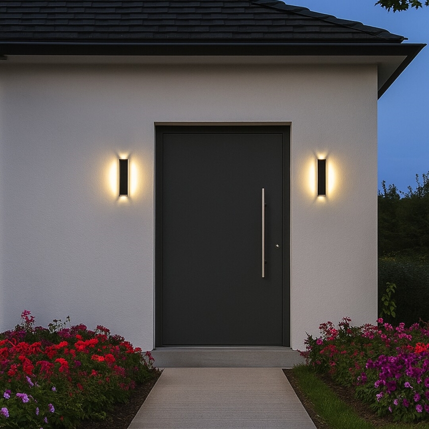 Rabalux - Applique murale extérieure LED 18 W/230 V IP54, noire