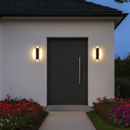 Rabalux - LED buitenwandlamp LED/18W/230V IP54 zwart