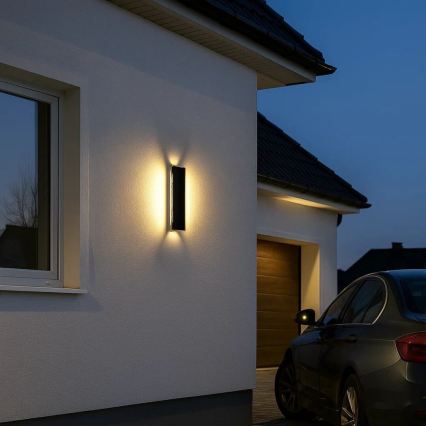 Rabalux - LED buitenwandlamp LED/18W/230V IP54 zwart