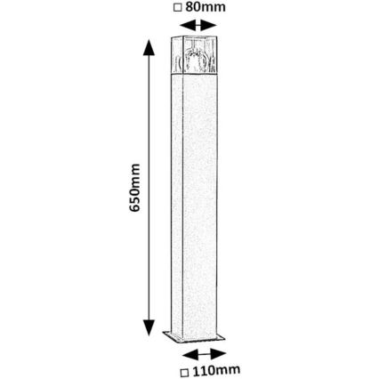 Rabalux - Buitenlamp 1xE27/60W/230V IP54 zwart