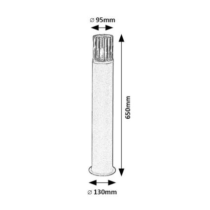 Rabalux - Buitenlamp 1xE27/60W/230V IP54 zwart