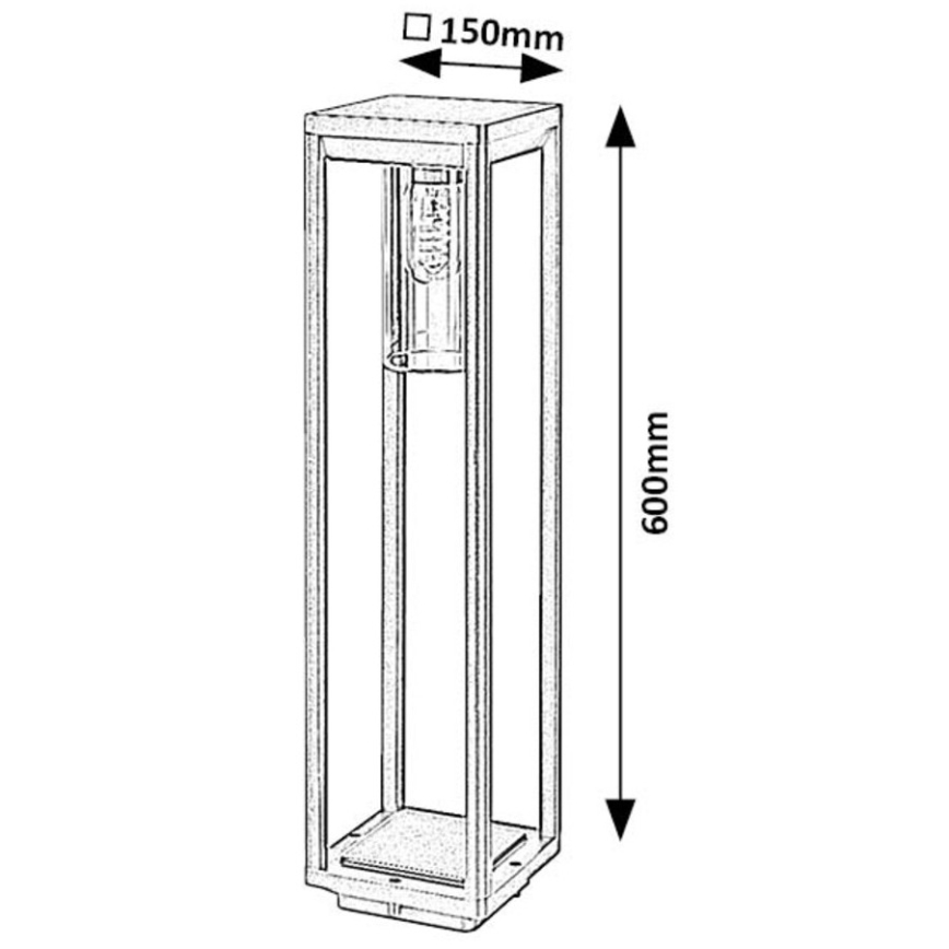 Rabalux - Buitenlamp 1xE27/15W/230V IP54 zwart