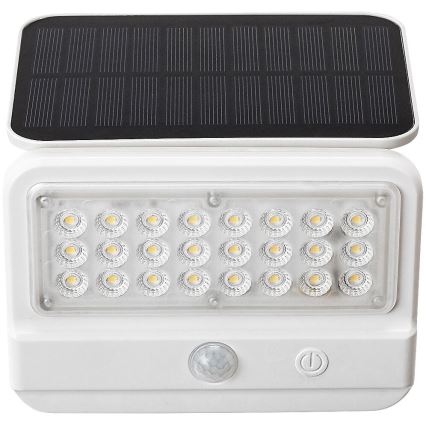 Rabalux - Applique murale solaire avec détecteur LED/7W/3,7V IP54 blanc