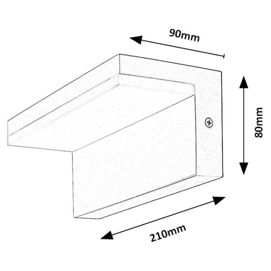 Rabalux - LED Wandlamp voor buiten LED/10W/230V IP54 wit