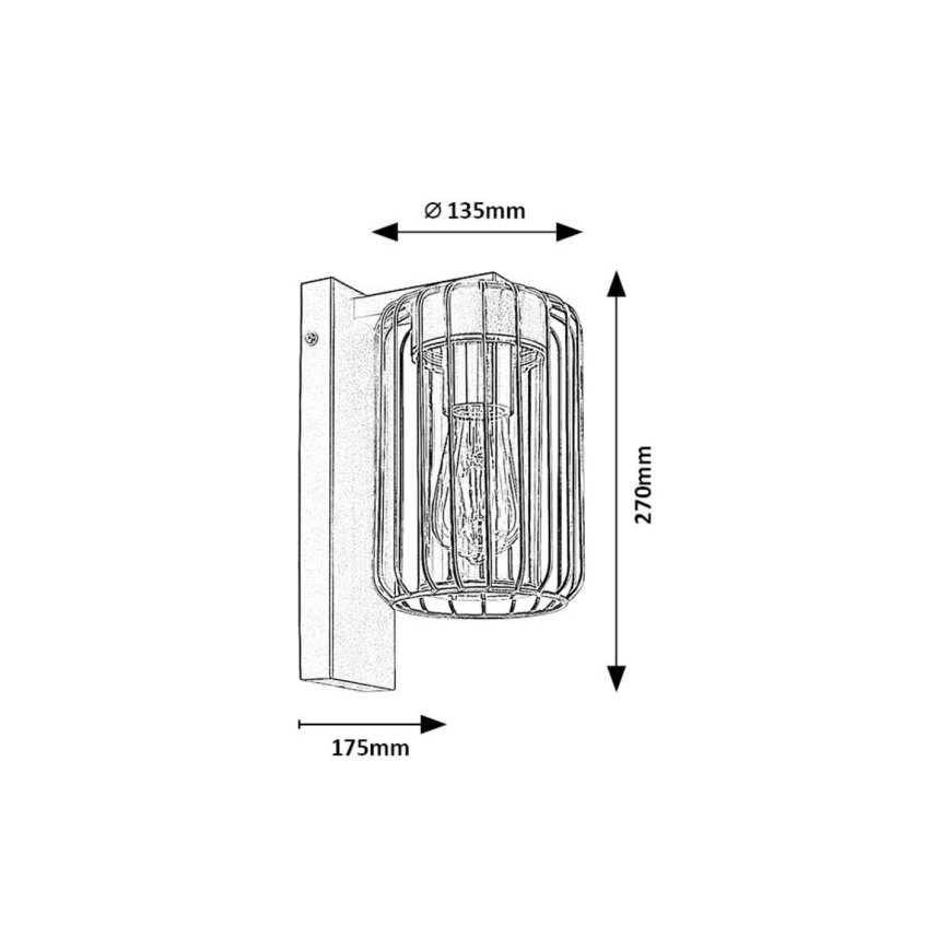 Rabalux - Wandlamp voor buiten 1xE27/40W/230V IP44