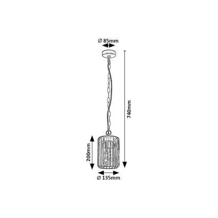 Rabalux - Hanglamp voor buiten 1xE27/40W/230V IP44