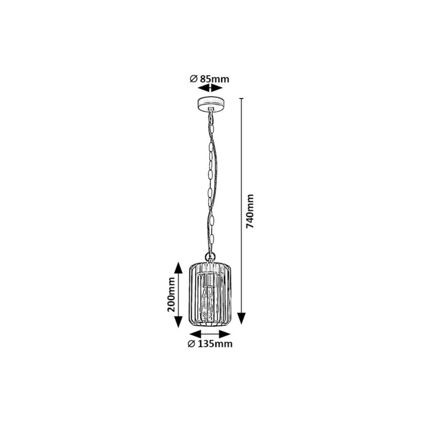 Rabalux - Hanglamp voor buiten 1xE27/40W/230V IP44