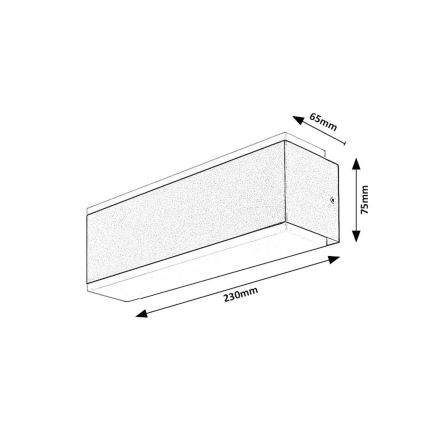 Rabalux - Applique murale extérieure LED/12W/230V IP54