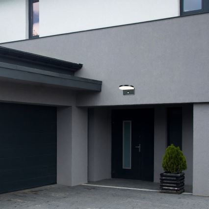 Rabalux - Applique murale extérieure avec détecteur LED/9W/230V 2700/4000/6500K IP54 noir