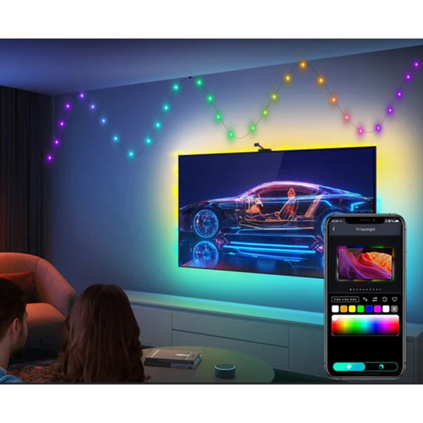 Rabalux - LED RGB Lichtstrip LED/2,8W/5V 5m IP44 WiFi + afstandsbediening