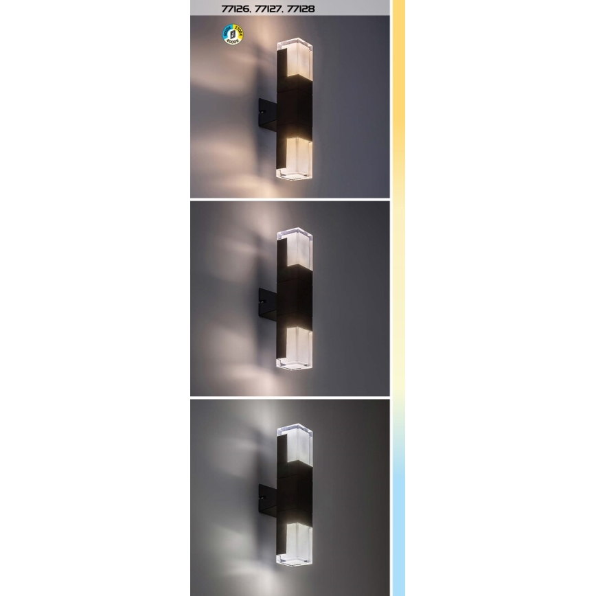 Rabalux - Applique murale extérieure LED/12W/230V 2700/4000/6000K IP54