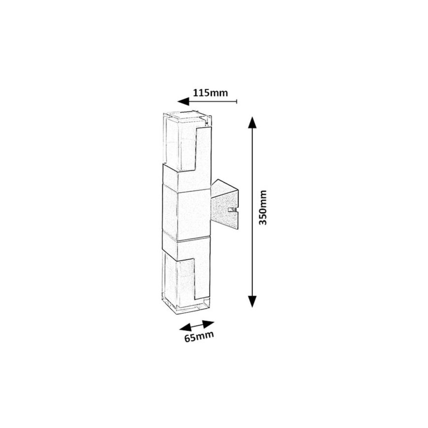 Rabalux - LED Wandlamp voor buiten LED/12W/230V 2700/4000/6000K IP54