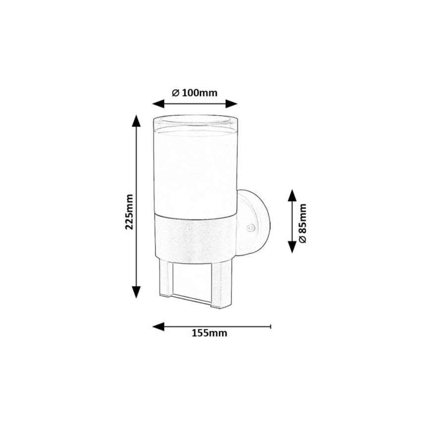 Rabalux - Applique murale extérieure LED/12W/230V IP44