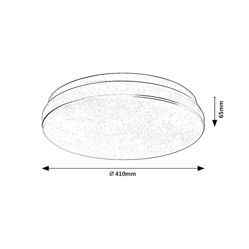 Rabalux - LED Badkamer plafondlamp LED/36W/230V 3000/4000/6000K IP44