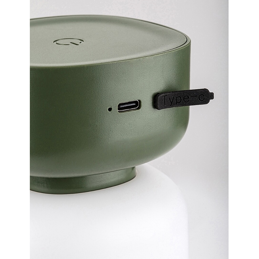 Rabalux - Lampe de table tactile extérieure à intensité variable et rechargeable LED/3W/5V IP44 vert