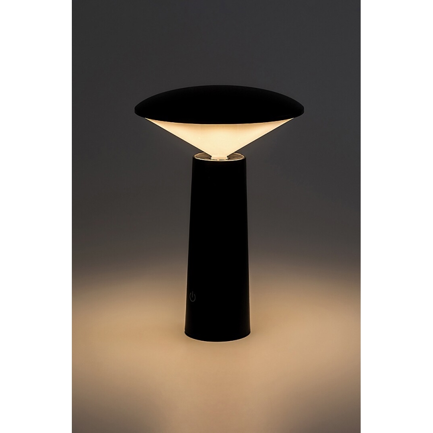 Rabalux - Lampe de table tactile rechargeable et à intensité variable POLPERRO LED/3W/3,7V 1200mAh noir
