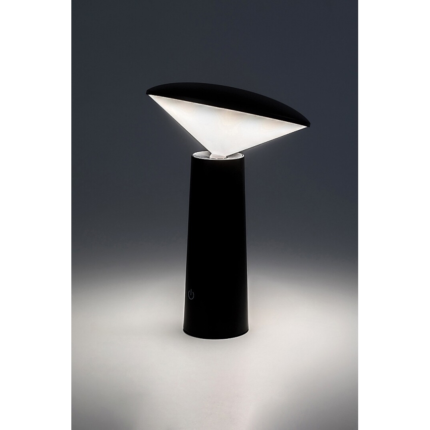 Rabalux - LED Dimbare oplaadbare touch tafellamp POLPERRO LED/3W/3,7V 1200mAh zwart