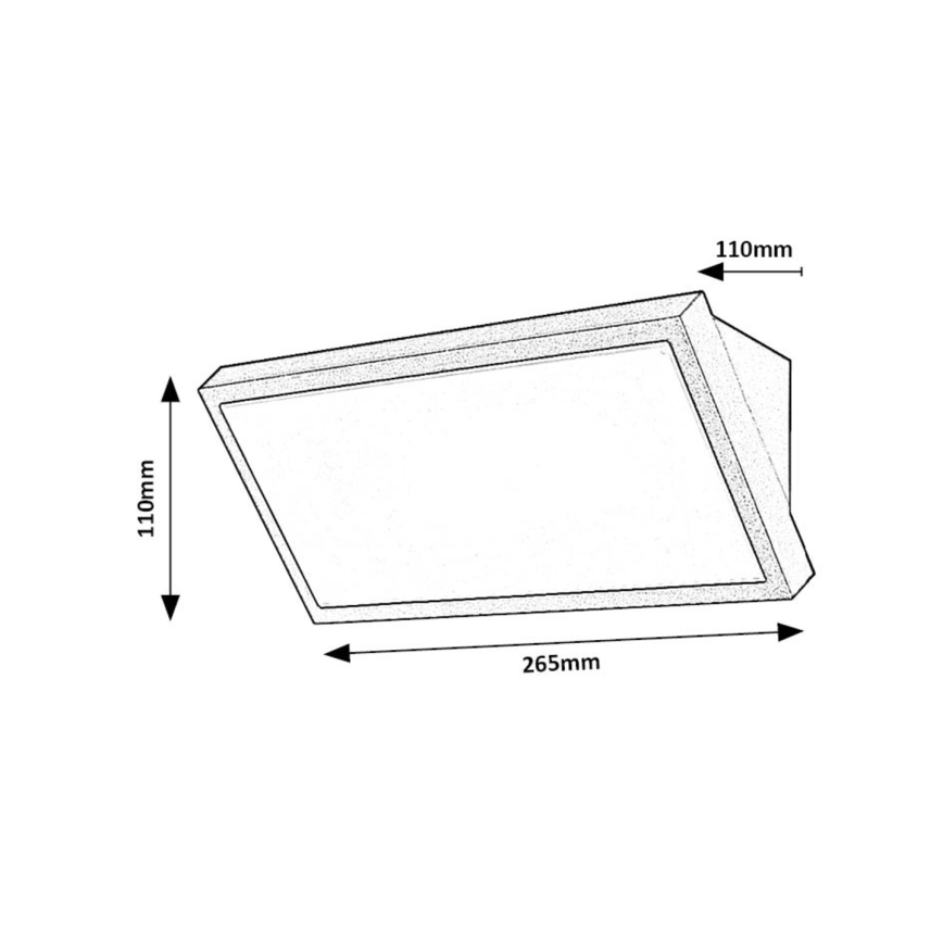 Rabalux - Applique murale extérieure LED/18W/230V 2700/4000/6500K IP65