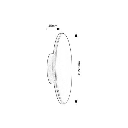 Rabalux - LED Wandlamp voor buiten 15W/230V 2700/4000/6500K IP65 grijs
