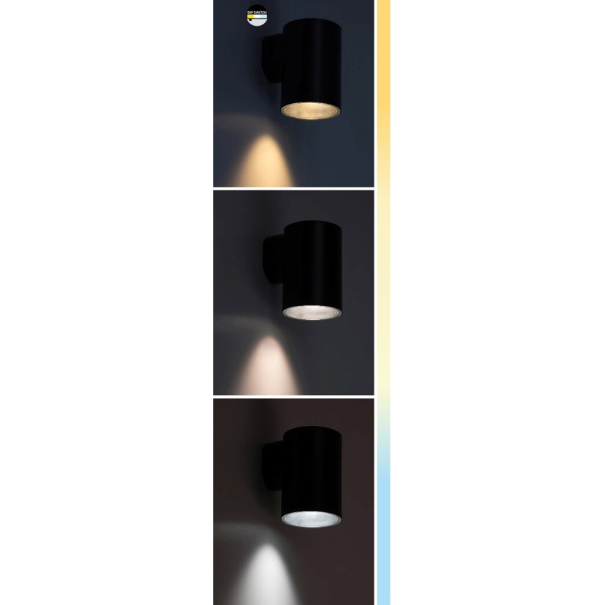 Rabalux - Applique murale extérieure LED/18W/230V 2700/4000/6500K IP65 noir