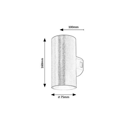 Rabalux - Applique murale extérieure LED/18W/230V 2700/4000/6500K IP65 noir