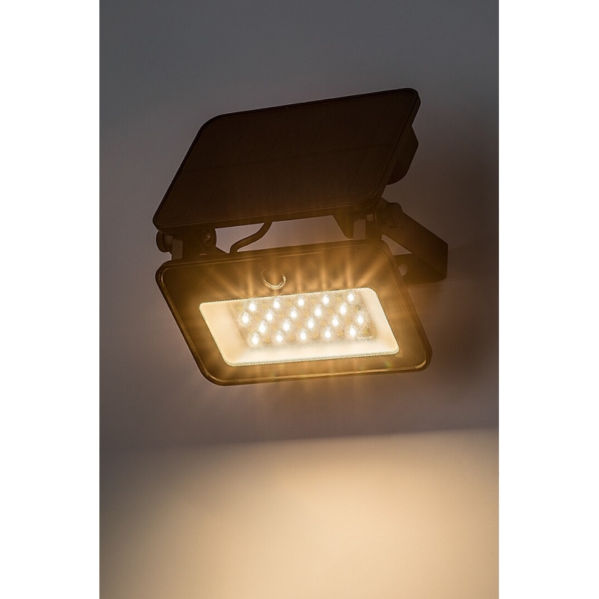 Rabalux - Projecteur solaire avec détecteur LED/6W/3,7V 3000/4000/6500K IP65 2200 mAh