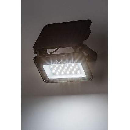 Rabalux - Projecteur solaire avec détecteur LED/6W/3,7V 3000/4000/6500K IP65 2200 mAh