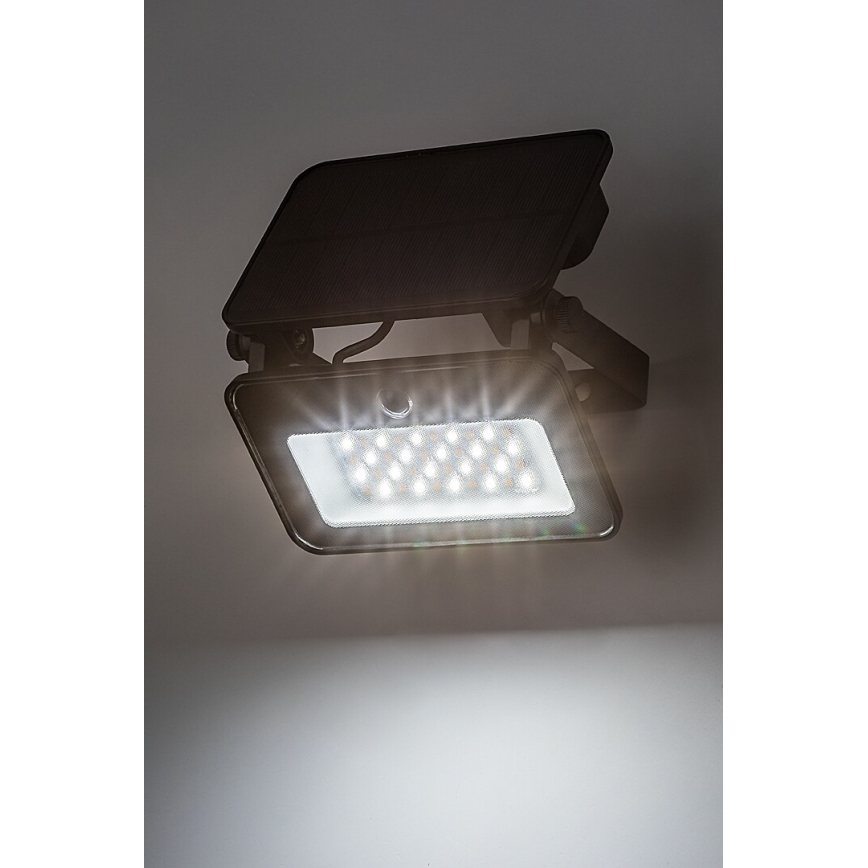 Rabalux - Projecteur solaire avec détecteur LED/6W/3,7V 3000/4000/6500K IP65 2200 mAh
