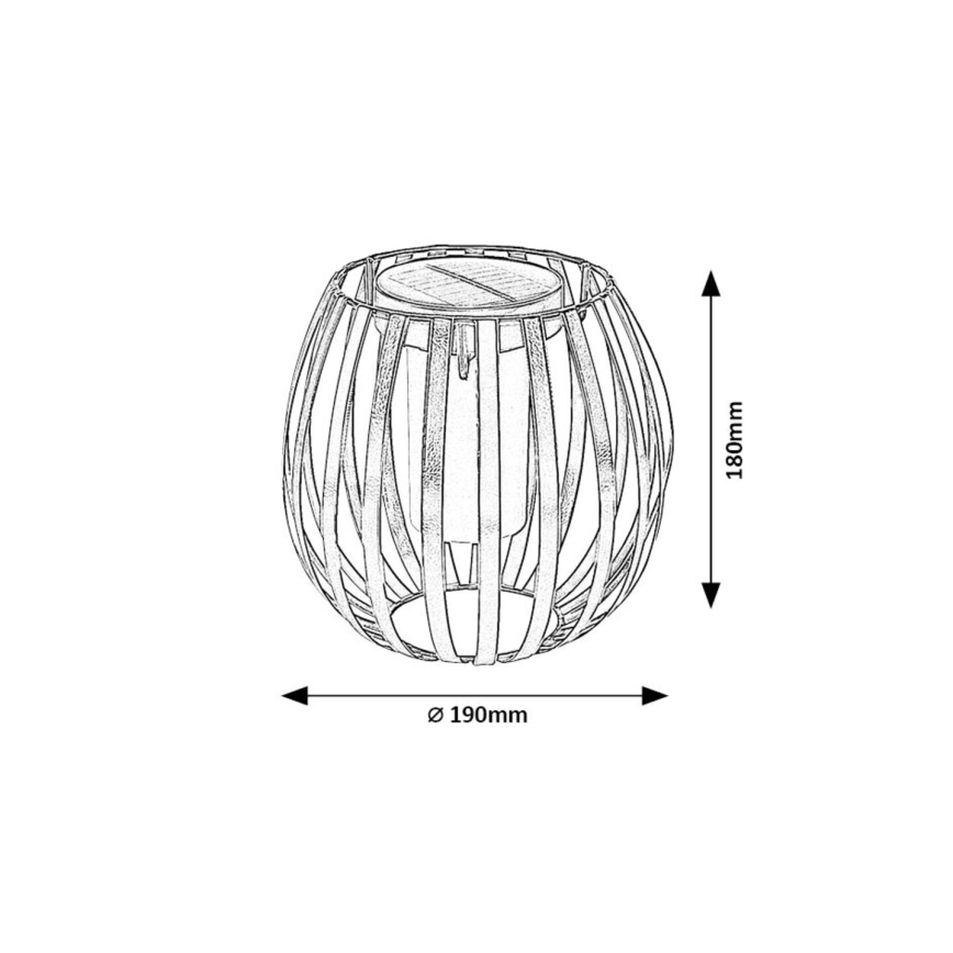 Rabalux - Luminaire solaire LED/1W/1,2V 300mAh IP44
