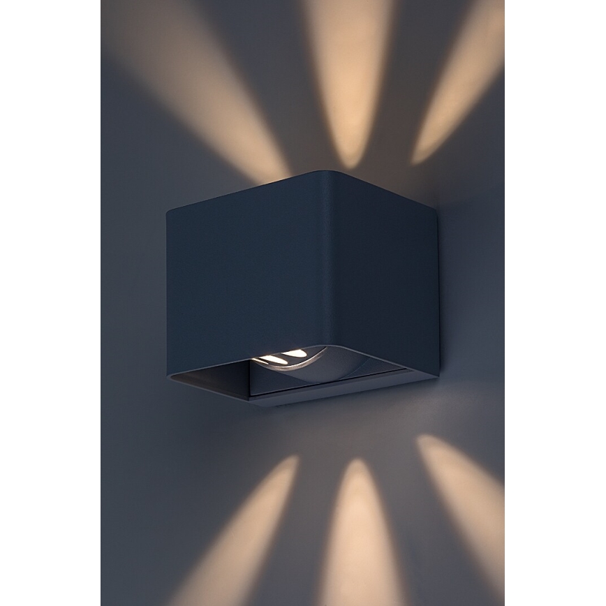 Rabalux - LED Wandlamp voor buiten LED/10W/230V IP54 grijs