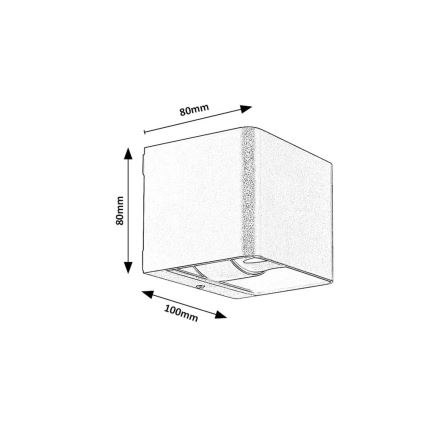 Rabalux - LED Wandlamp voor buiten LED/10W/230V IP54 grijs
