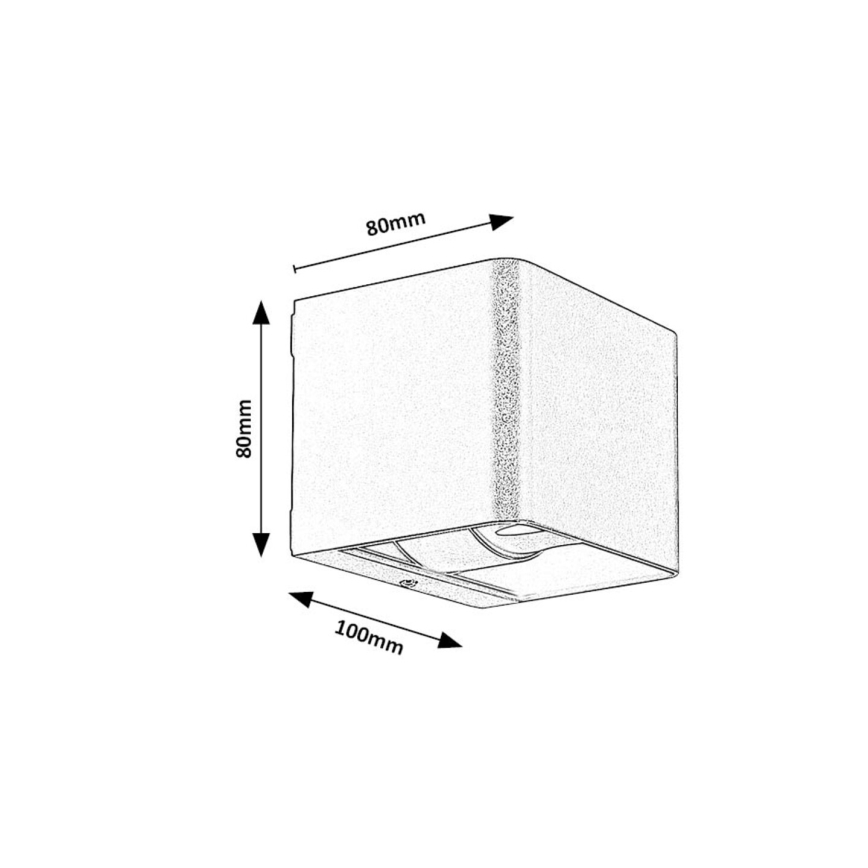 Rabalux - LED Wandlamp voor buiten LED/10W/230V IP54 grijs