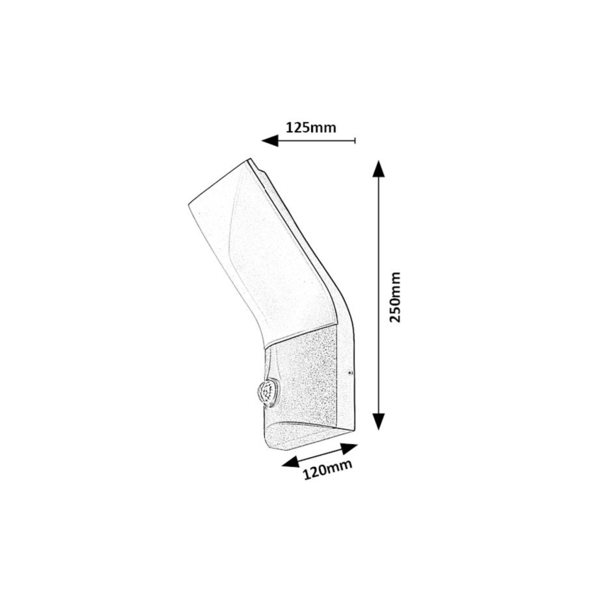 Rabalux - Applique murale extérieure avec détecteur LED/10W/230V IP54