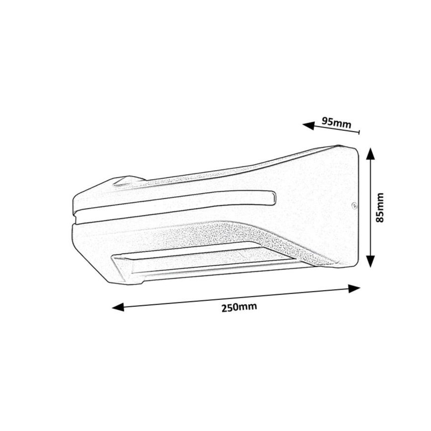 Rabalux - Applique murale extérieure LED/20W/230V IP54
