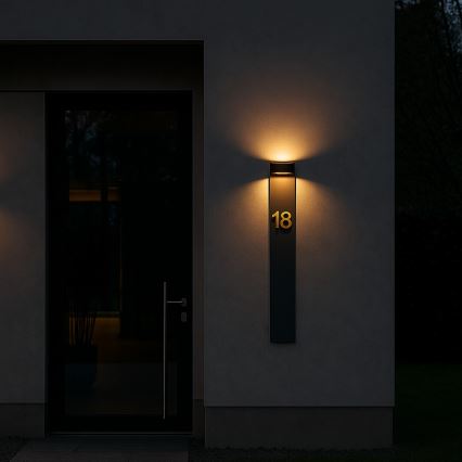 Rabalux - LED buitenwandlamp LED/9W/230V IP54 antraciet