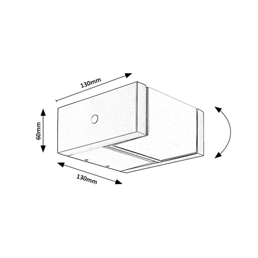 Rabalux - Applique murale extérieure LED/10W/230V IP54
