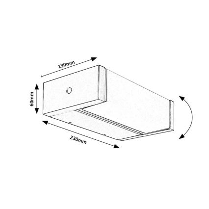 Rabalux - Applique murale extérieure LED/18W/230V IP54