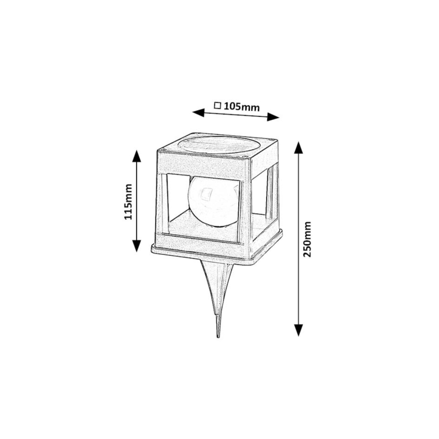 Rabalux - LED Solar lamp LED/0,3W/3,7V IP44