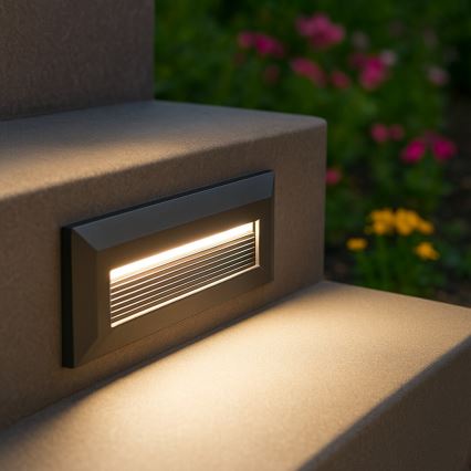 Rabalux - Applique murale extérieure LED/6W/230V IP65 noire