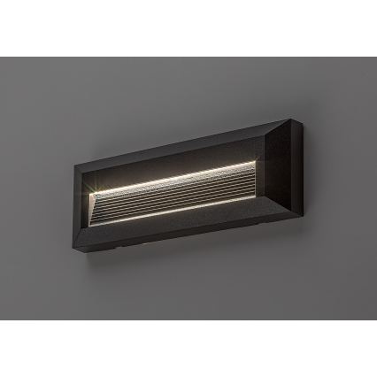 Rabalux - LED buitenwandlamp LED/6W/230V IP65 zwart