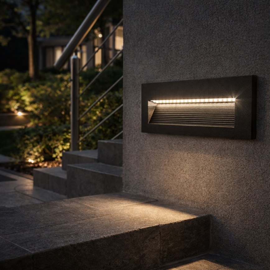 Rabalux - Applique murale d'extérieur LED/6W/230V IP65 noir